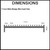 DrainTEK 111mm Satin Black Wedge Wire Heel Guard Drain Grate Insert for Reln Channels, Australian Made Outdoor Drainage.