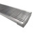 Custom-made 316 stainless steel wedge wire linear shower grate for modern bathroom drainage in Australia.