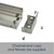 DrainTEK 85mm Wedge Wire Shower Grate End Caps and Fixtures for Linear Drainage Systems Australia