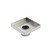 Stainless steel square shower grate with removable debris basket for modern Australian bathrooms