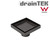 Matte black Draintek square tile insert floor waste drain for modern Australian bathrooms.
