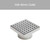 Modern 90mm Square Shower Waste Drain Outlet in Brushed Stainless Steel for Australian Bathroom Renovations