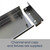 135mm wide stainless steel linear drain tray with custom end caps and screws for outdoor drainage in Australia.