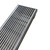 Brushed 316L stainless steel wedge wire grate insert for 135mm wide outdoor drainage channel, high load-bearing architectural pool and landscape drain manufactured in Australia.