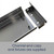 Custom 135mm wide 316L stainless steel outdoor drainage tray with end caps and fixing screws for pool and landscape drainage in Australia
