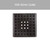 DrainTEK Matte Black Tetra Square Hole Centre Floor Waste with 50mm Outlet - Modern Bathroom Drainage Australia