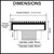Technical dimensions diagram for a 117mm wide stainless steel wedge wire shower grate and drainage channel, ideal for modern Australian bathroom renovations.