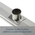Custom position outlet diagram for stainless steel shower grates from Renovator Store Australia.