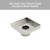 Modern 316 stainless steel square tile insert floor waste tray with a 50mm outlet and removable strainer basket for efficient bathroom drainage in Australian homes.