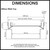Technical diagram of DrainTEK 100mm wide custom length tile insert outdoor shower grate dimensions and specifications for Australian drainage projects.