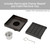 DrainTEK Matte Black Wedge Wire Square Floor Waste with 50mm Outlet and Removable Strainer Basket for Modern Australian Bathrooms.