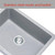 Carysil Big Bowl Concrete Grey Granite Kitchen Sink Stainless Steel Waste Strainer Basket Australia