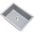 Modern Carysil Waltz 780 Concrete Grey Single Bowl Granite Kitchen Sink, Durable Quartz Composite Workstation for Australian Homes.