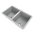 Carysil 824mm Concrete Grey Double Bowl Granite Undermount Kitchen Sink, Durable Stone Composite for Modern Kitchen Renovations in Australia.