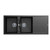 Carysil granite matte black double bowl kitchen sink, modern top mount style for Australian homes.