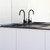 Modern Matte Black Granite Kitchen Sink with Right Hand Drainer for Contemporary Australian Homes