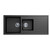 Modern Matte Black Double Bowl Granite Kitchen Sink for Australian Homes - Dual Basin Design for Efficient Soaking and Rinsing