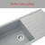 Carysil Vivaldi D100L Matte Grey Granite Kitchen Sink, Australia