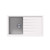 Carysil Snova White Granite Single Bowl Kitchen Sink, durable composite stone top mount or under mount installation, ideal for modern Australian kitchens.