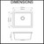 Carysil Salsa Granite Single Bowl Kitchen Sink Dimensions Diagram Australia 533mm x 457mm