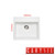 Carysil Snova White Granite Kitchen Sink 560x510mm, Modern Single Bowl Top Mount or Undermount Sink, Renovator Store Australia