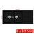 Carysil Enigma Double Bowl Granite Kitchen Sink in Deep Black for Modern Australian Kitchens
