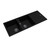 Modern Double Bowl Black Granite Kitchen Sink with Integrated Drainboard for Australian Homes