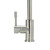 Swedia Klaas brushed stainless steel goose-neck kitchen mixer tap with Watermark and WELS certification labels for Australian compliance.