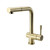 Brushed Brass Square Neck Kitchen Mixer Tap with Pull Out Hose, Australia