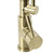 Modern Brushed Gold Kitchen Mixer Tap with Professional Single Lever Design and High-Arc Swivel Spout for Australian Luxury Homes