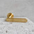 Luxury Manovella Fairhaven Satin Brass Passage Door Handle Upgrade for Modern Australian Home Interiors