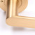 Manovella Fairhaven Satin Brass Privacy Door Lever Handle on Round Rose for Modern Australian Homes