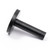 Manovella Matte Black Wall Mounted Straight Door Stop with Rubber Buffer for Modern Australian Homes