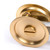 Manovella Round Sliding Cavity Privacy Lock in Satin Brass with internal snib and emergency release for modern Australian bathrooms and bedrooms.
