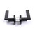 Manovella Hamilton Matte Black Passage Door Handle with Sleek Modern Round Rose for Interior Home Renovations in Australia