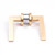 Modern Manovella Hamilton Satin Brass Passage Door Lever Handle with Round Rose for Australian Home Interiors