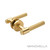 Manovella Rosedale Satin Brass Knurled Privacy Door Handle with Round Rose for Modern Australian Home Interiors