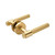 Manovella Rosedale Satin Brass Knurled Privacy Door Handle Set with Round Rose for Modern Australian Home Interiors