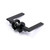 Manovella Hamilton Matte Black 130mm Privacy Door Lever Handle with Round Rose for Modern Australian Interior Renovations