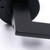 Modern Hamilton Matt Black Privacy Door Lever Handle with Round Rose for Contemporary Australian Interior Doors