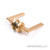 Modern Hamilton Satin Brass Privacy Door Lever Handle on Round Rose for Contemporary Australian Homes - Renovator Store
