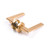 Modern Hamilton Satin Brass Privacy Door Lever Handle with Round Rose for Contemporary Australian Home Renovations