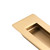 Manovella 120mm x 40mm Satin Brass Sliding Door Flush Pull for Modern Australian Home Renovations