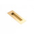 Modern Satin Brass Sliding Door Flush Pull Handle 150mm x 50mm for Contemporary Australian Interior and Cavity Sliding Doors