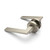 Modern Hamilton Brushed Nickel Privacy Door Lever Handle with Round Rose for Contemporary Australian Home Renovations