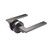 Modern Hamilton Gunmetal Privacy Door Lever Handle with Round Rose for Contemporary Australian Home Interiors