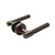 Rosedale Aged Brass Knurled Passage Door Lever Handle with Round Rose for Luxury Home Interiors in Australia