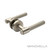 Manovella Rosedale Knurled Passage Door Lever Handle in Brushed Nickel with Round Rose for Modern Australian Home Interiors