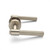 Modern Rosedale Brushed Nickel Knurled Passage Door Lever Handle for Luxury Interior Renovations in Australia