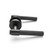Rosedale Matte Black Knurled Solid Brass Passage Door Handle for Modern Interior Home Renovations in Australia